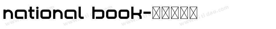 national book字体转换